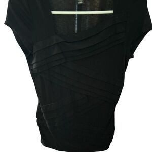 White House Black Market Black Women's Top PTP 15.5 L 26